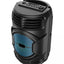Boxa portabila cu lumini RGB, putere 8W, MP3, USB, bluetooth, TF, slot microfon, WI-FI, karaoke, acumulator, negru