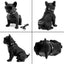 Boxa portabila, in forma de catel Bulldog, cu bluetooth, cititor card, radio si microfon, inaltime 25 cm, baterie incoroprata, aspect realist, negru