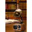 Boxa retro, conectare bluetooth, design vintage, USB/TF, portabila, dimensiuni 11x23 cm, maro/negru
