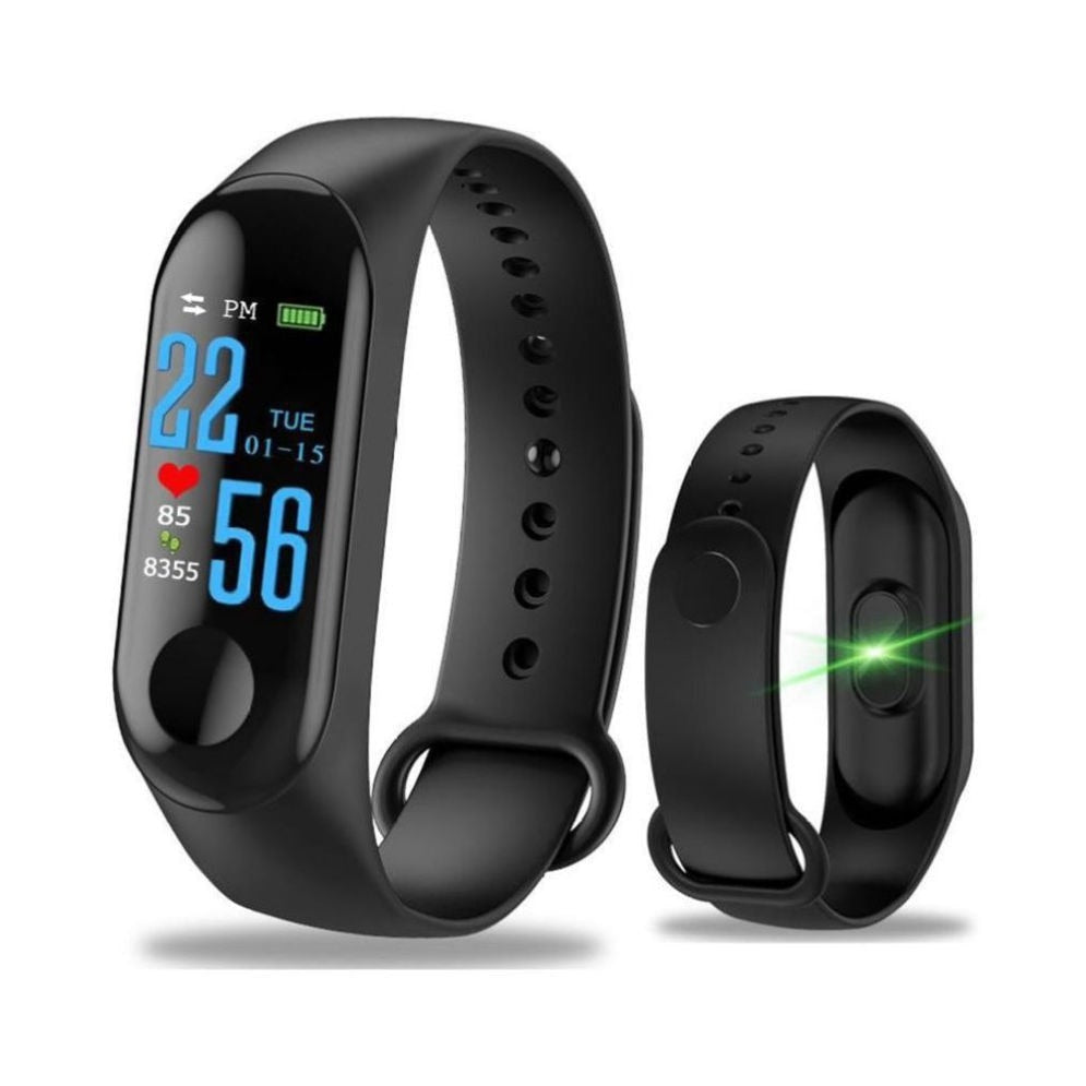 Bratara fitness Amio, M3, Bluetooth, Negru