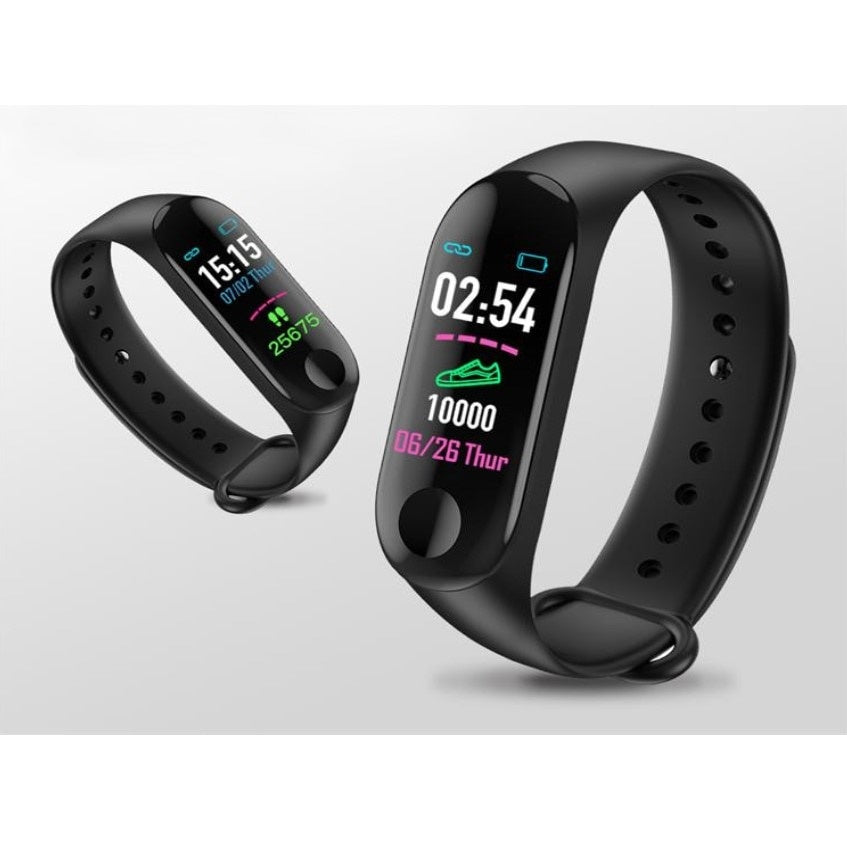 Bratara fitness Amio, M3, Bluetooth, Negru