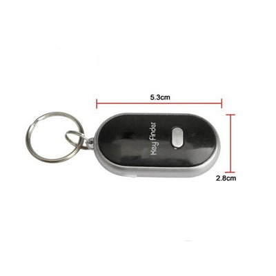 Breloc pentru localizare si gasire chei pierdute, functionare cu baterii, dimensiuni 5, 7 x 3cm, raza de actiune 5m, din plastic, negru