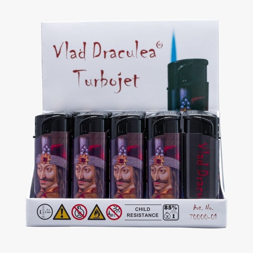 Bricheta jet turbojet cu design Vlad Draculea, aprindere rapida si flacara rezistenta la vant