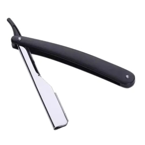 Brici FOXMAG24, cu lama clasica pentru tuns sau barbierit, culoare negru, maner plastic