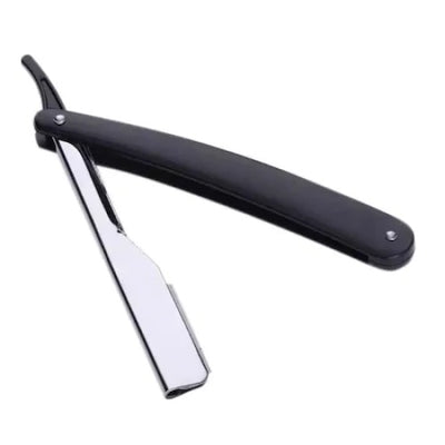 Brici FOXMAG24, cu lama clasica pentru tuns sau barbierit, culoare negru, maner plastic