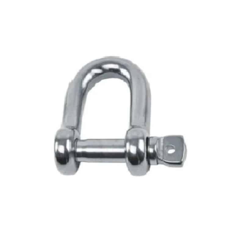 Brida metalica cu filet pentru prindere lant, 10mm, fixare ferma
