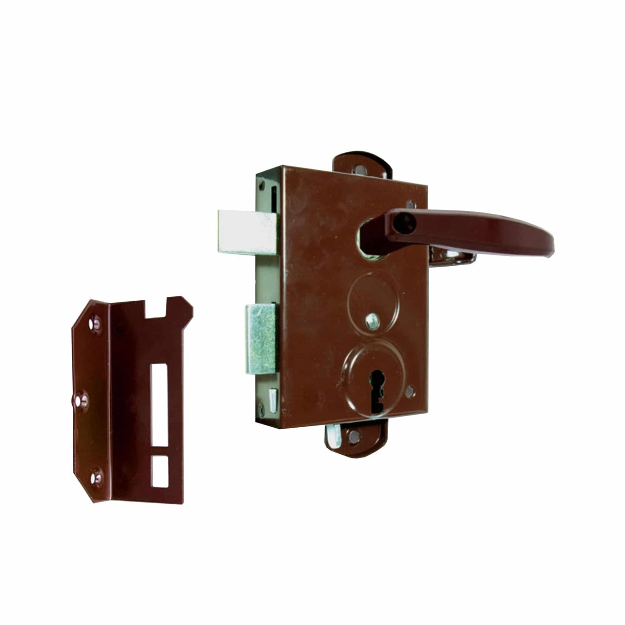 Broasca aplicata dreapta 12-08 cu doua chei RAL 8019