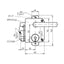 Broasca aplicata dreapta 12-08 cu doua chei RAL 8019