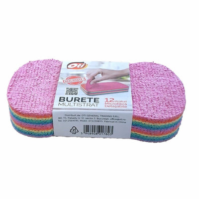 Burete multistrat microfibra, 12 straturi detasabile, super absorbant
