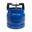 Butelie de camping, cu arzator inclus, capacitate 5L, din metal, cu maner de transport, albastru