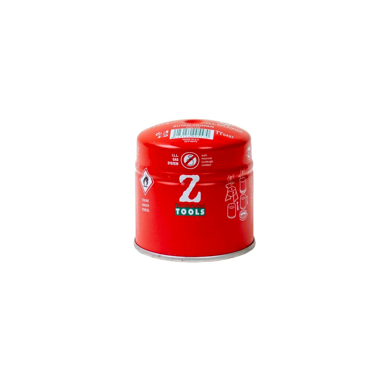 Butelie gaz camping 190 g, metal, rosie, pentru aragaz cu un arzator