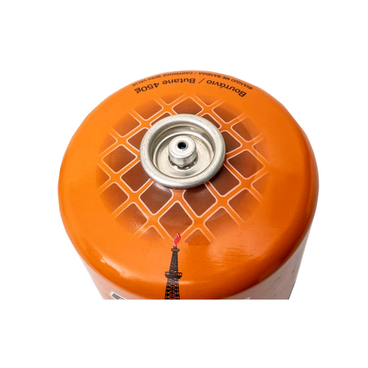 Butelie gaz cu valva pentru arzator, 450g, filet 10mm, reutilizabila