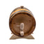 Butoi decorativ din lemn masiv de arin, capacitate 3L, cu robinet