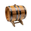 Butoi decorativ din lemn masiv de arin, capacitate 3L, cu robinet