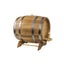 Butoi decorativ din lemn masiv de stejar, capacitate 10L, cu robinet