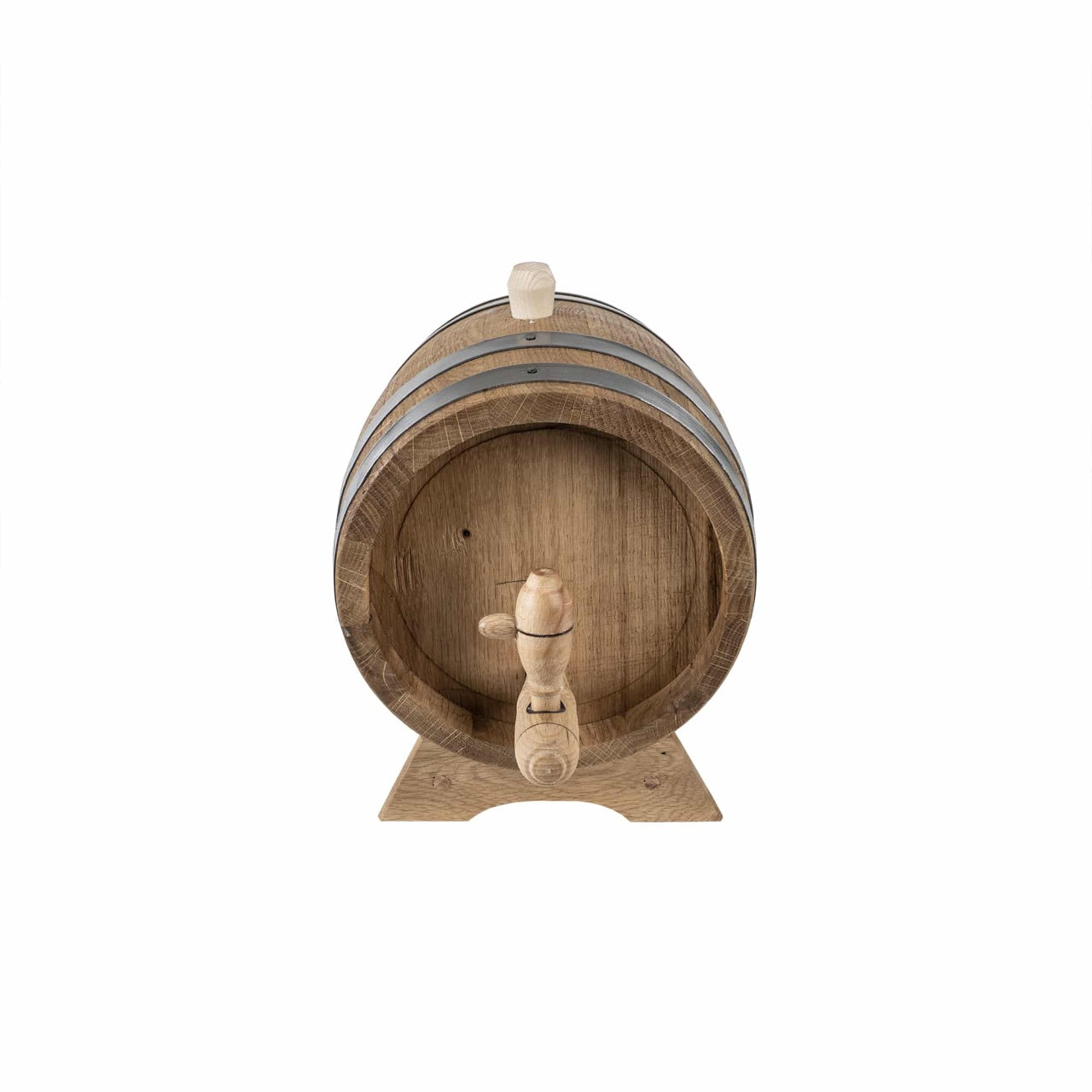 Butoi decorativ din lemn masiv de stejar, capacitate 3L