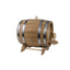 Butoi decorativ din lemn masiv de stejar, capacitate 5L, cu robinet