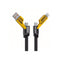 Cablu date Incarcare Rapida 4 in 1, 65W, 1.2m, Negru/Galben