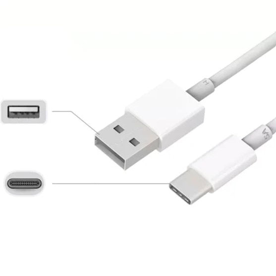Cablu de date FOXMAG24, USB Type-C, 5A, 1m, alb