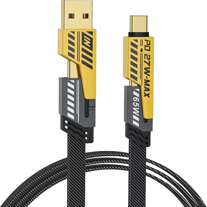 Cablu de incarcare Multiplu 4in1 Super Fast-PD 27W, USB 65W, 1.5 metri