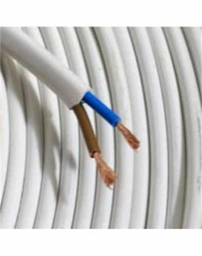 Cablu electric 2x0.75 mm, 100 m, cupru, izolat PVC, flexibil