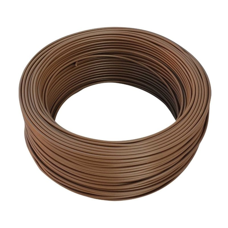 Cablu electric FY 1.5mm 100m, izolat PVC maro, pentru instalatii electrice fixe