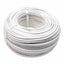 Cablu electric simplu 2x1.5 mm, 100 m, alb, pentru interior si exterior