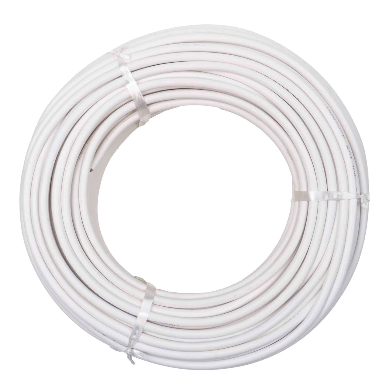 Cablu electric simplu 2x1 mm, lungime 100m, alb, pentru interior si exterior