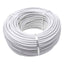 Cablu electric simplu 2x2.5 mm, 100m, alb, pentru interior si exterior