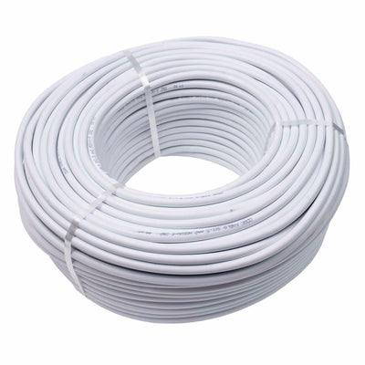 Cablu electric simplu 3x1.5mm, 100m, alb, utilizare interior/exterior