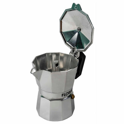 Cafetiera espresso manuala, capacitate 3 cesti, 150 ml, corp aluminiu