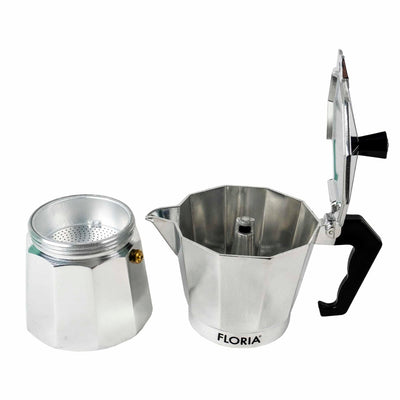 Cafetiera espresso manuala capacitate 6 cesti 300 ml, pentru aragaz