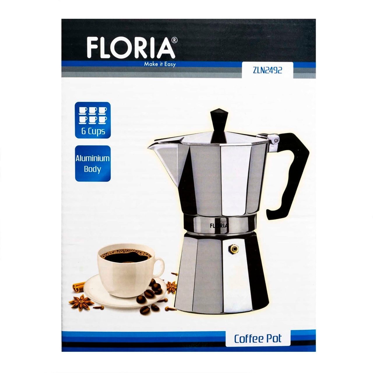 Cafetiera espresso manuala capacitate 6 cesti 300 ml, pentru aragaz