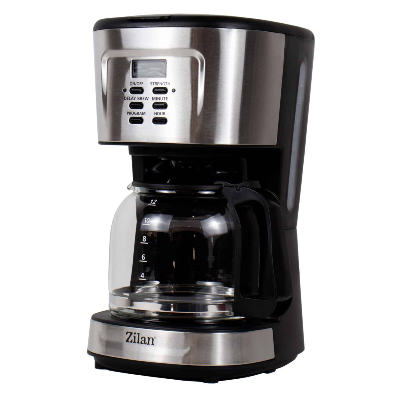 Cafetiera filtru digitala cu programare, inox, 1.5 L, 900W, negru