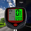 Calculator pentru biciclete, computer electric pentru motociclete de munte, temporizator LED, display LCD, plastic ABS, negru/rosu