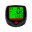 Calculator pentru biciclete, computer electric pentru motociclete de munte, temporizator LED, display LCD, plastic ABS, negru/rosu