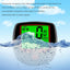 Calculator pentru biciclete, computer electric pentru motociclete de munte, temporizator LED, display LCD, plastic ABS, negru/rosu