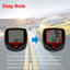 Calculator pentru biciclete, computer electric pentru motociclete de munte, temporizator LED, display LCD, plastic ABS, negru/rosu