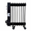 Calorifer electric 2000W, 9 elementi, termostat reglabil, 3 trepte putere, negru