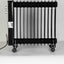 Calorifer electric 2500W, 13 elementi, 3 trepte putere, termostat reglabil, negru