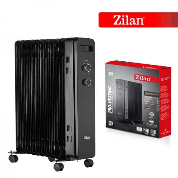 Calorifer electric cu 11 elementi, putere 2500W, termostat reglabil