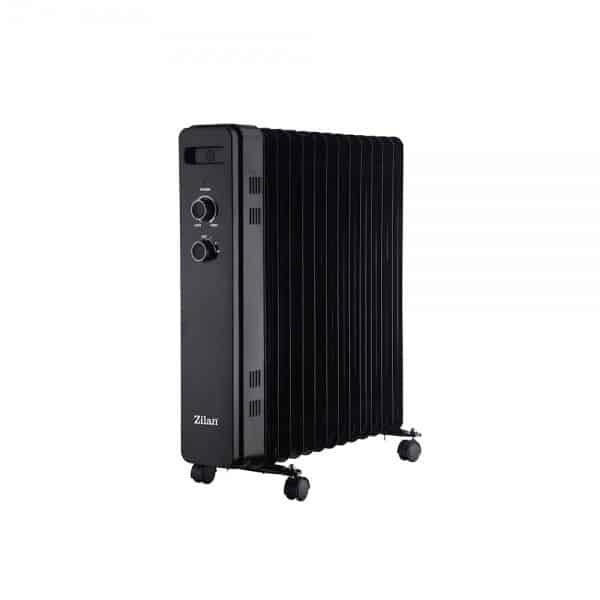 Calorifer electric cu 13 elementi, 2500W, termostat reglabil si protectii