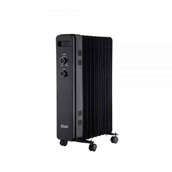 Calorifer electric cu 9 elementi, 2000W, termostat reglabil, protectii incluse