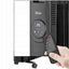 Calorifer electric cu 9 elementi, 2000W, termostat reglabil si telecomanda