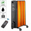Calorifer electric cu 9 elementi, 2000W, termostat reglabil si telecomanda