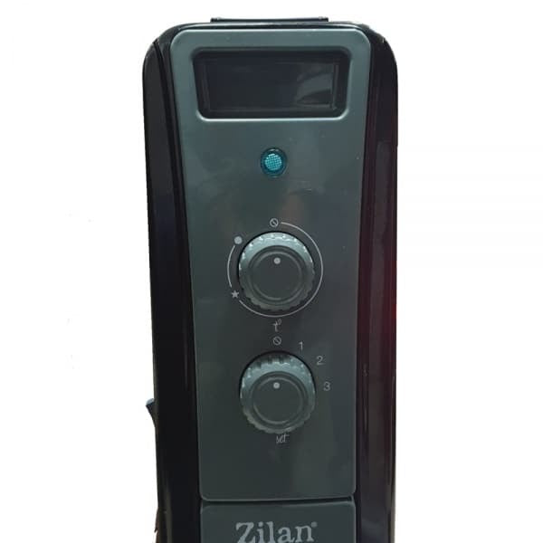 Calorifer electric cu ulei 2500W, 11 elementi, termostat reglabil, negru