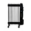 Calorifer electric cu ulei, 9 elementi, termostat reglabil, 2400W, negru