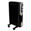 Calorifer electric pe ulei 1500W, 7 elementi, negru, termostat reglabil