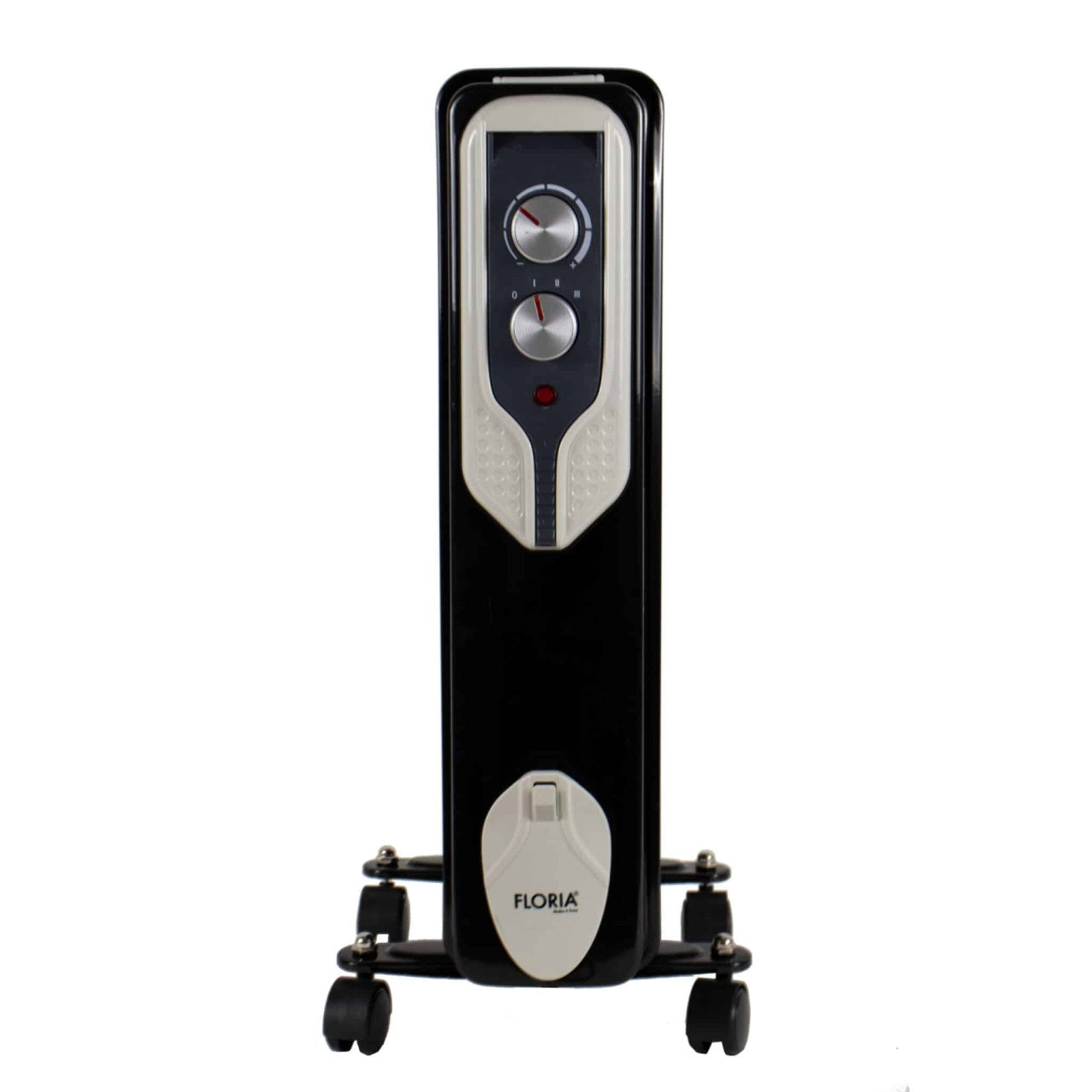 Calorifer electric pe ulei 1500W, 7 elementi, negru, termostat reglabil