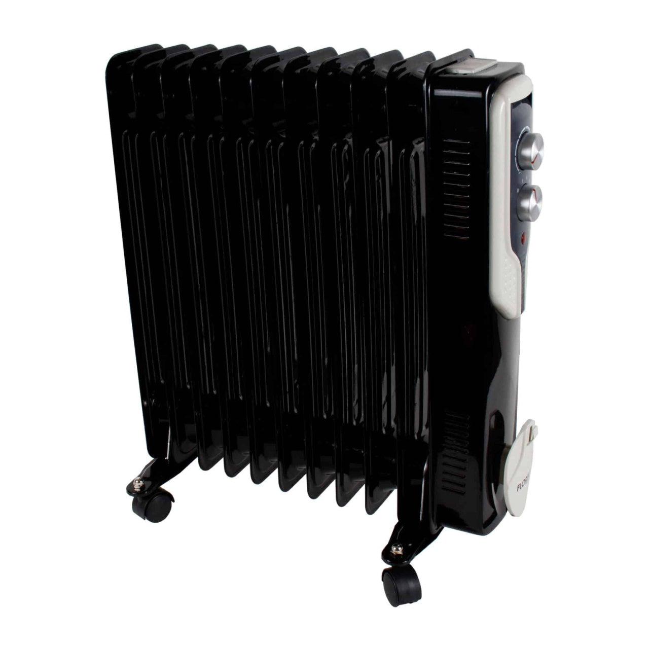 Calorifer electric pe ulei, 2500W, 11 elementi, negru, termostat reglabil